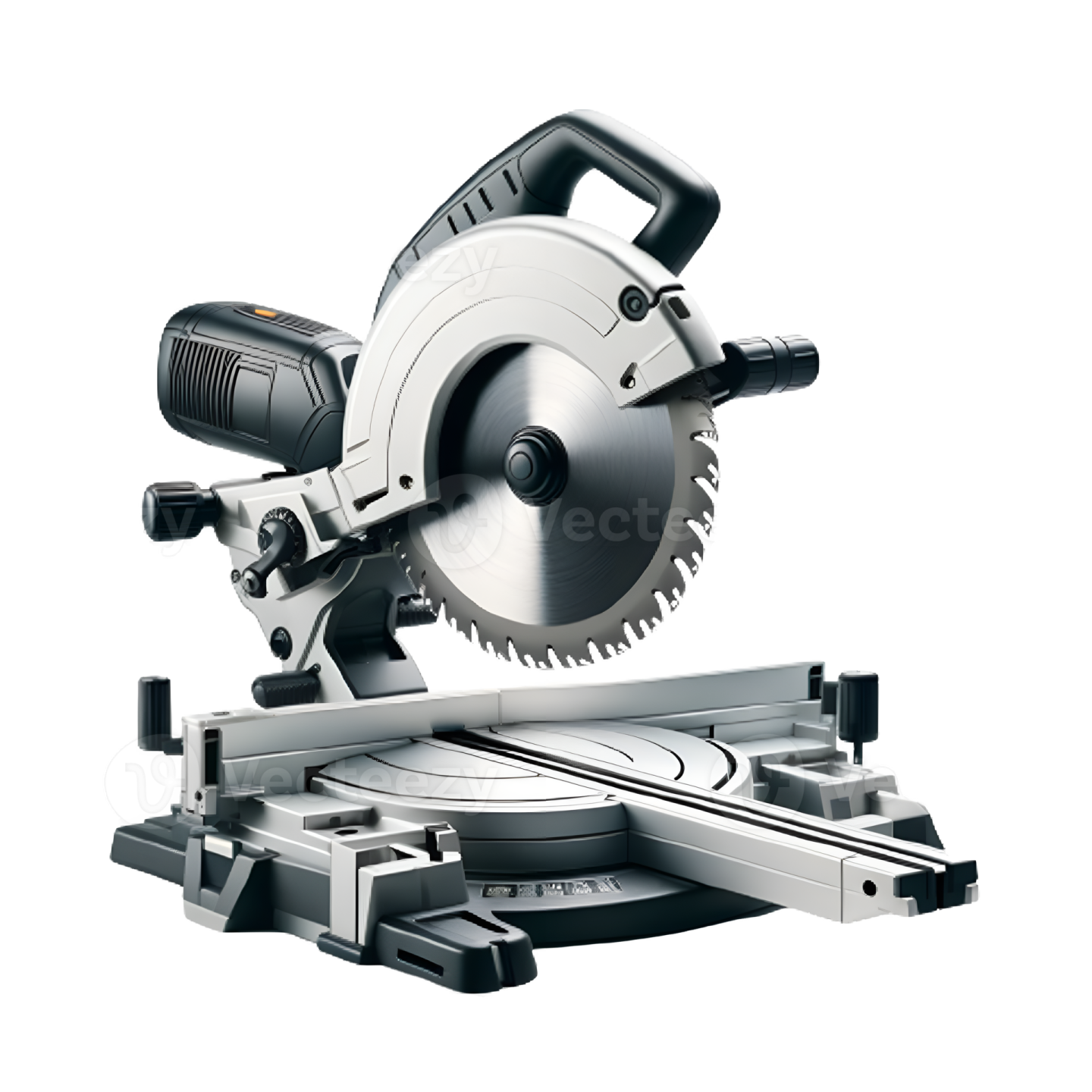 a circular sawing machine on a white background