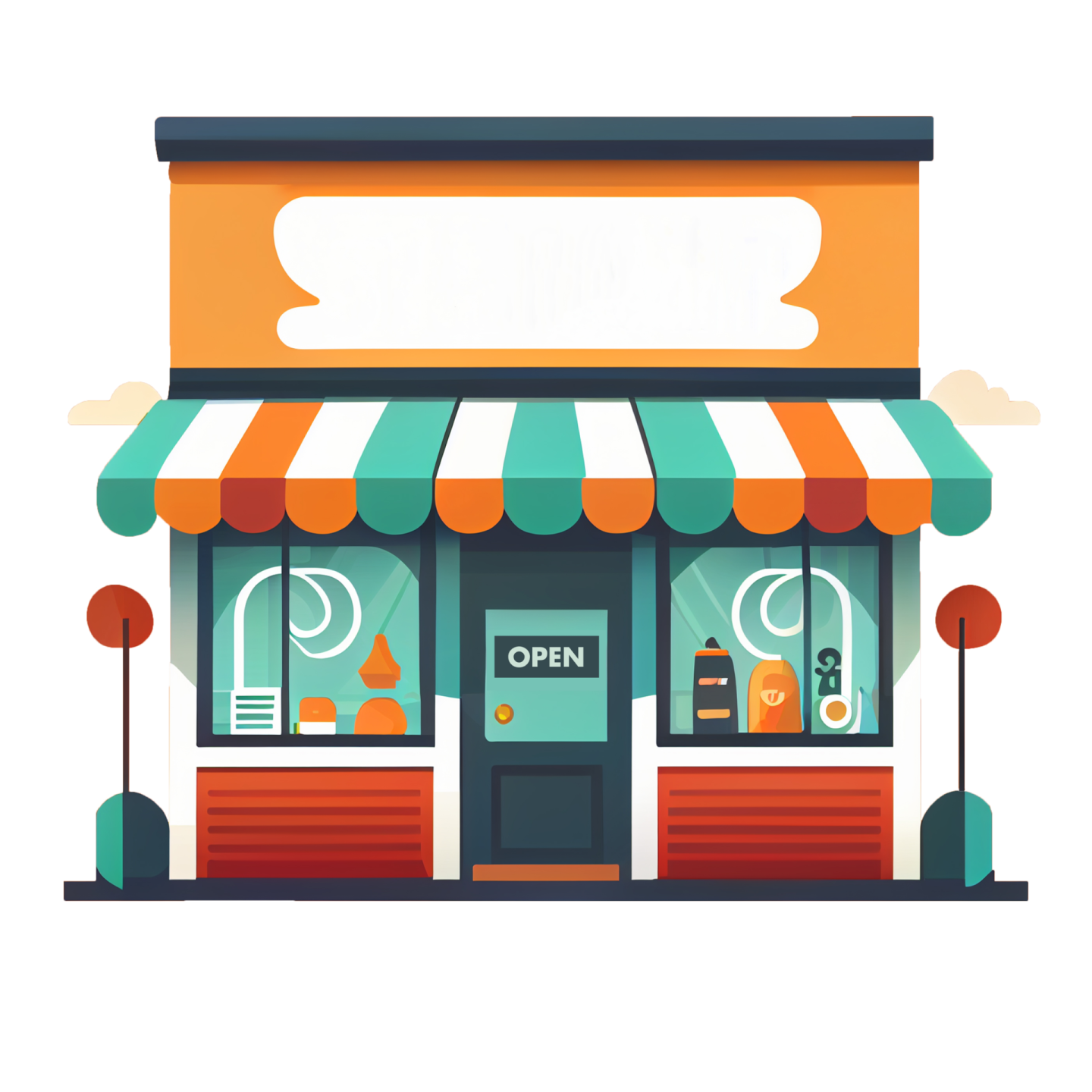 an illustration of a storefront