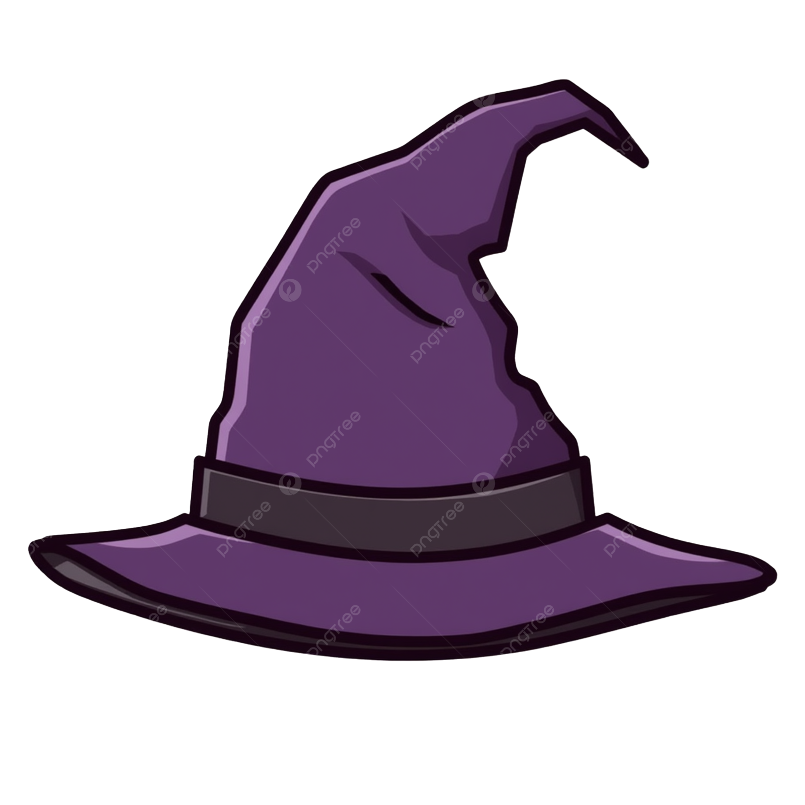 a witch hat on a white background