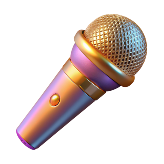 a microphone on a white background