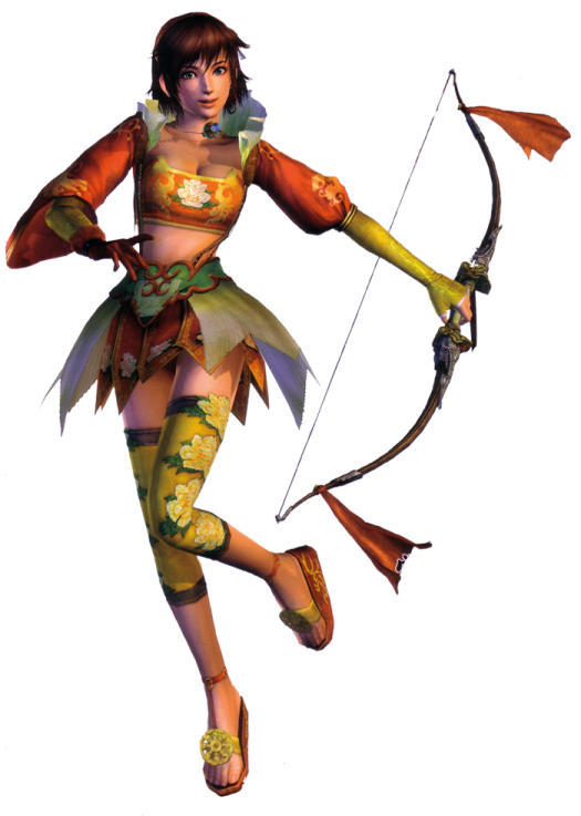 a woman with a bow and arrow in her hand