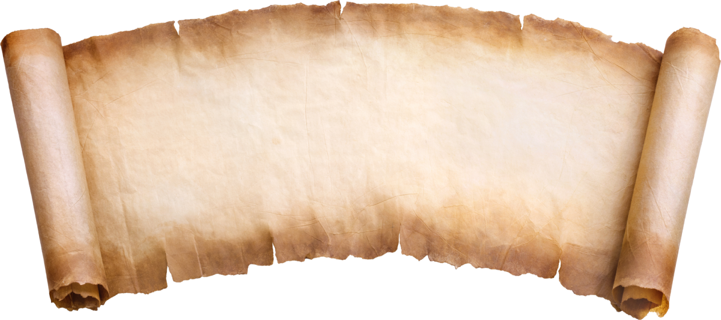 a piece of old paper on a white background