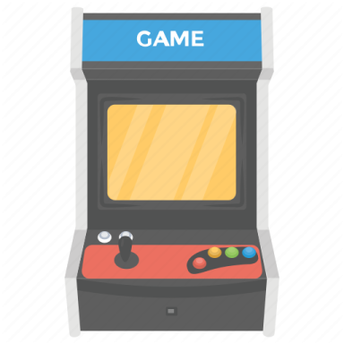 a game machine with the word game on it