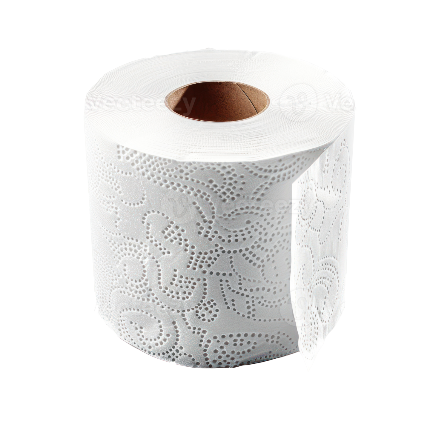 a roll of toilet paper on a white background
