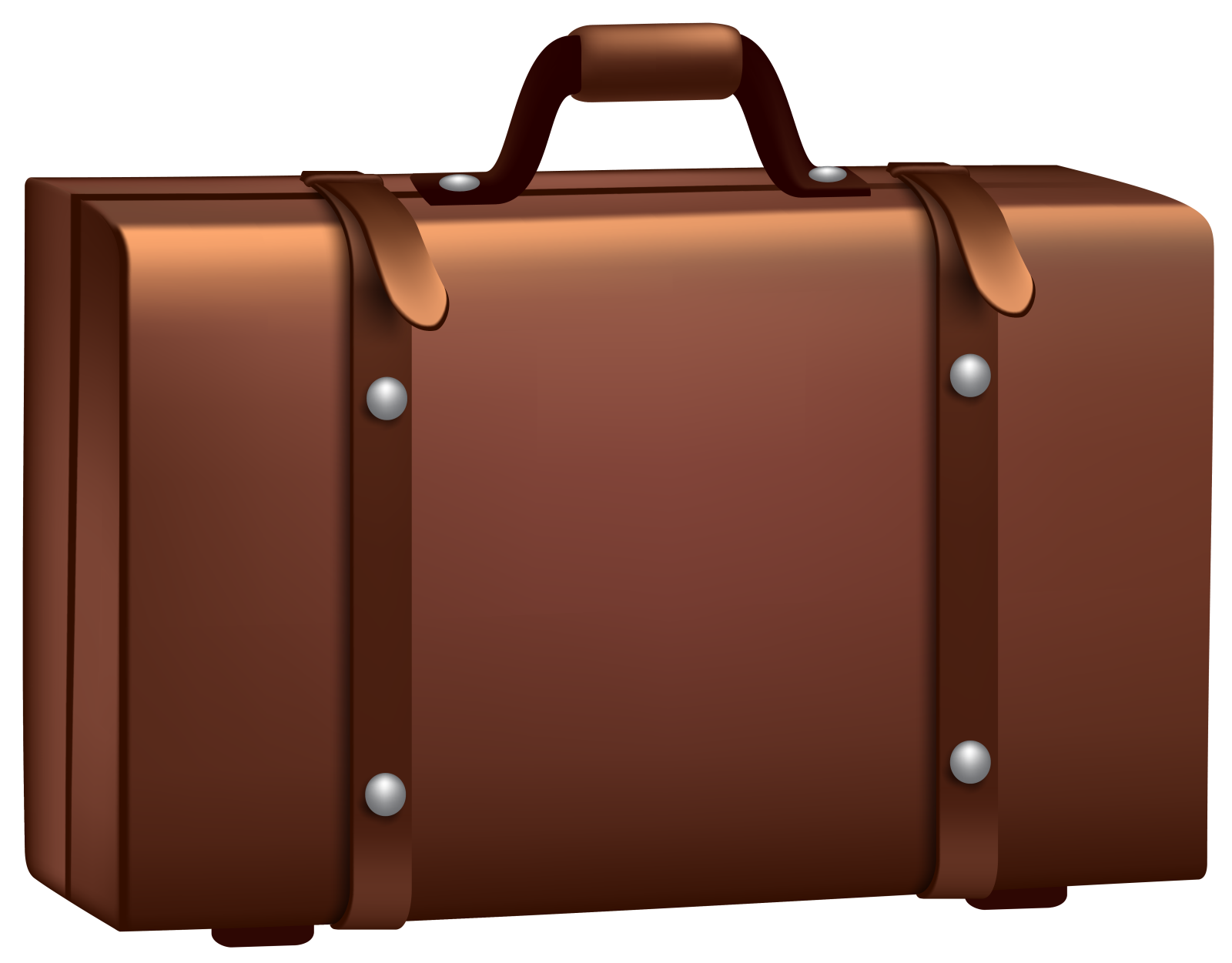 a brown suitcase