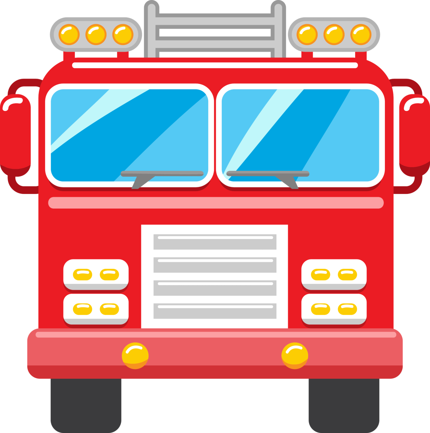 a red fire truck