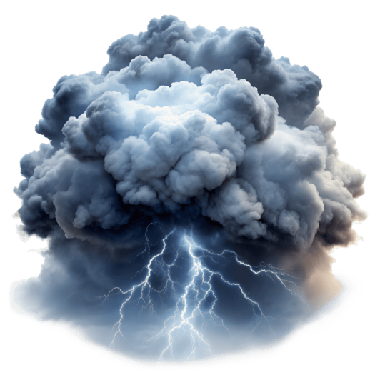 an image of a cloud with lightning in it