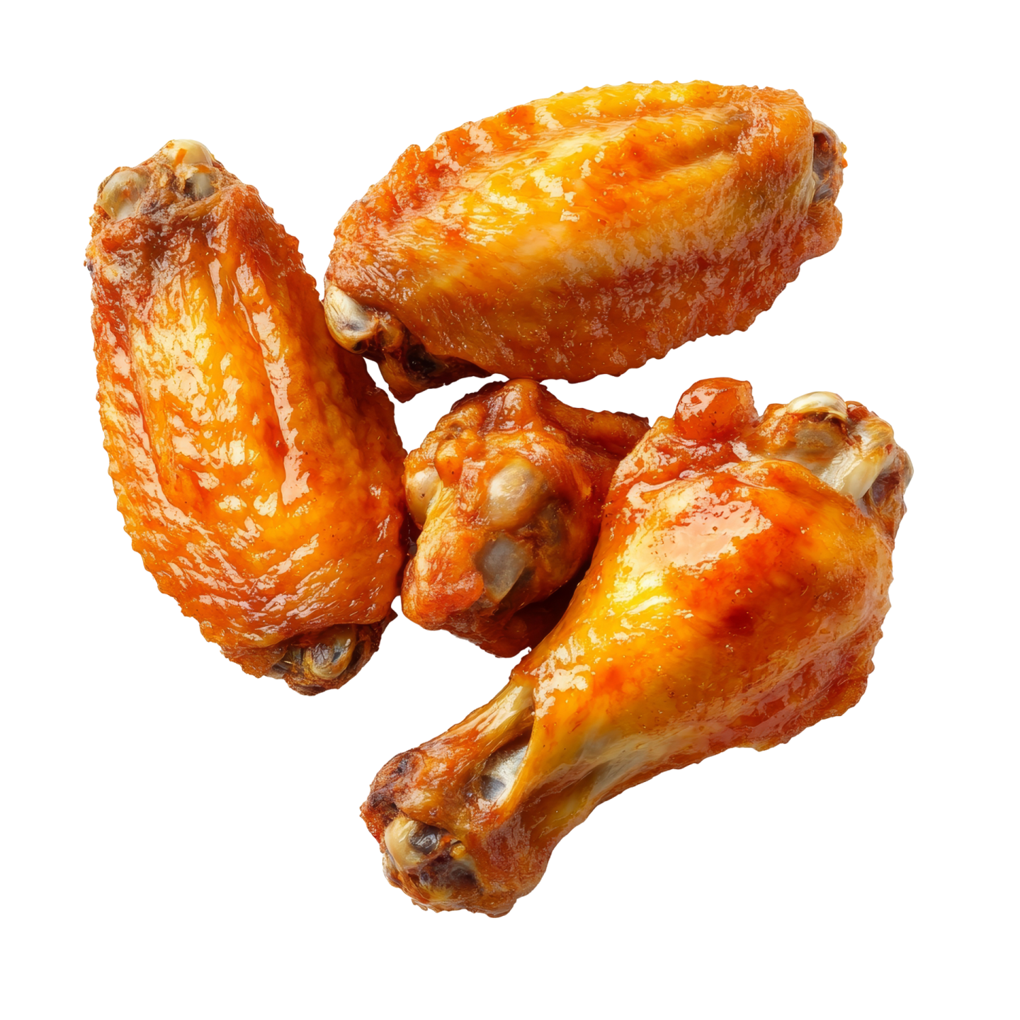 chicken wings on a white background