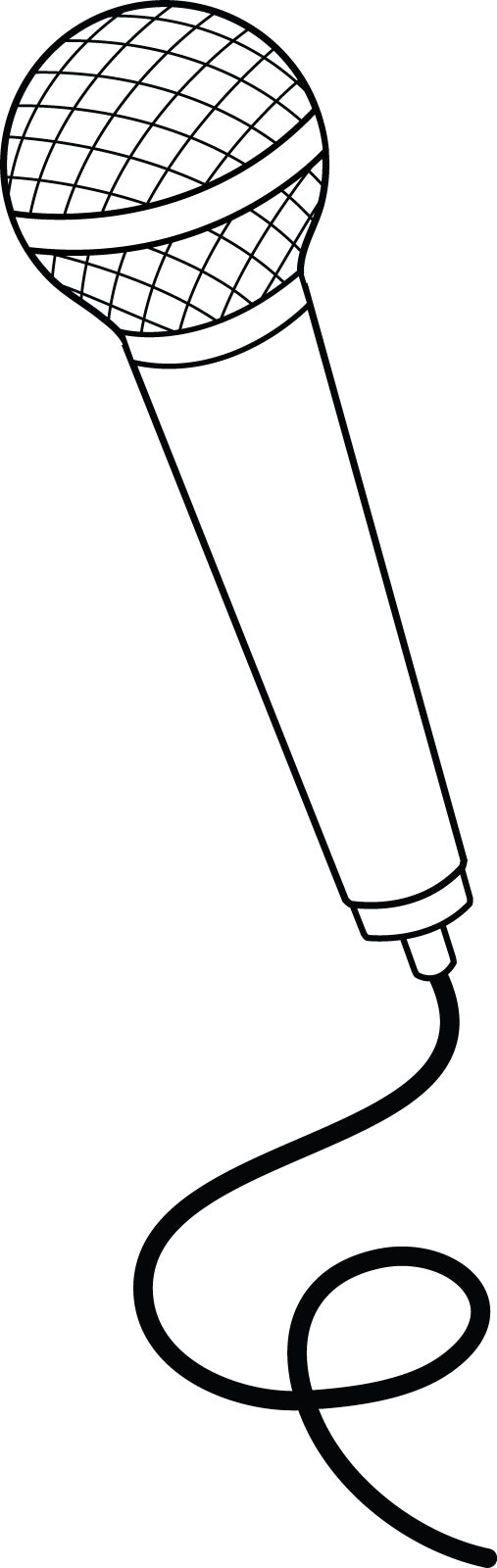 a microphone on a white background