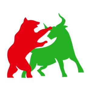 a red and green bull fighting each other bull