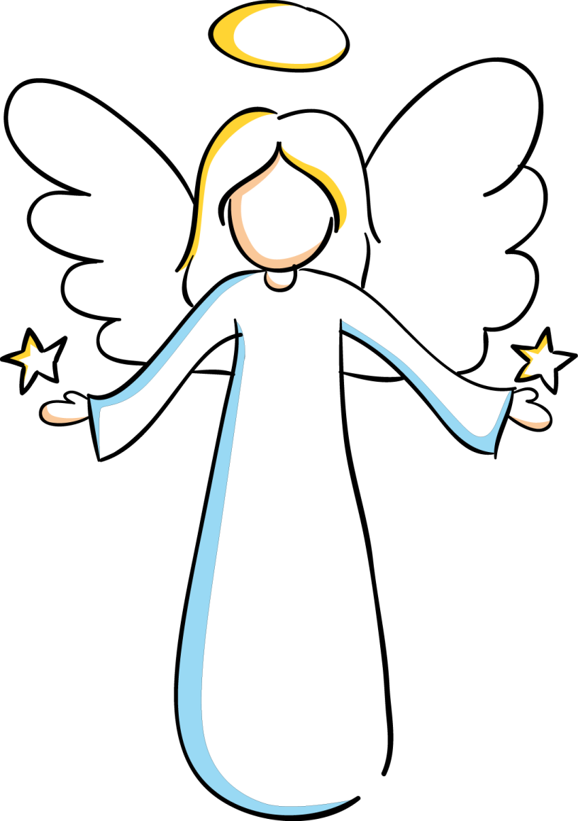 an angel with a star in his hand