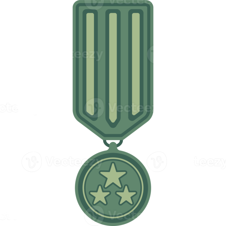 a medal with a star on it