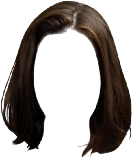 a woman's head with long brown hair