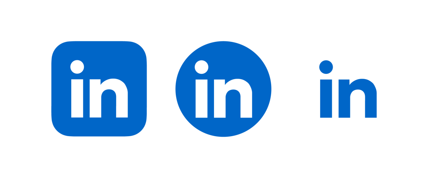 a blue and white logo with the word in