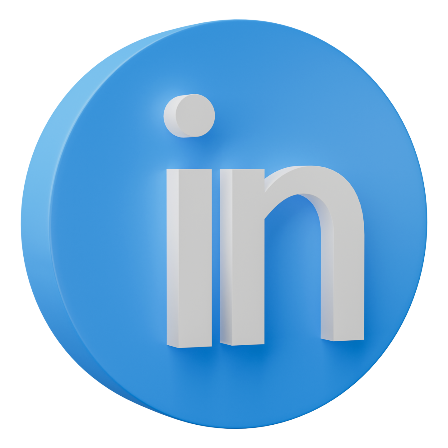 a blue linked icon on a white background