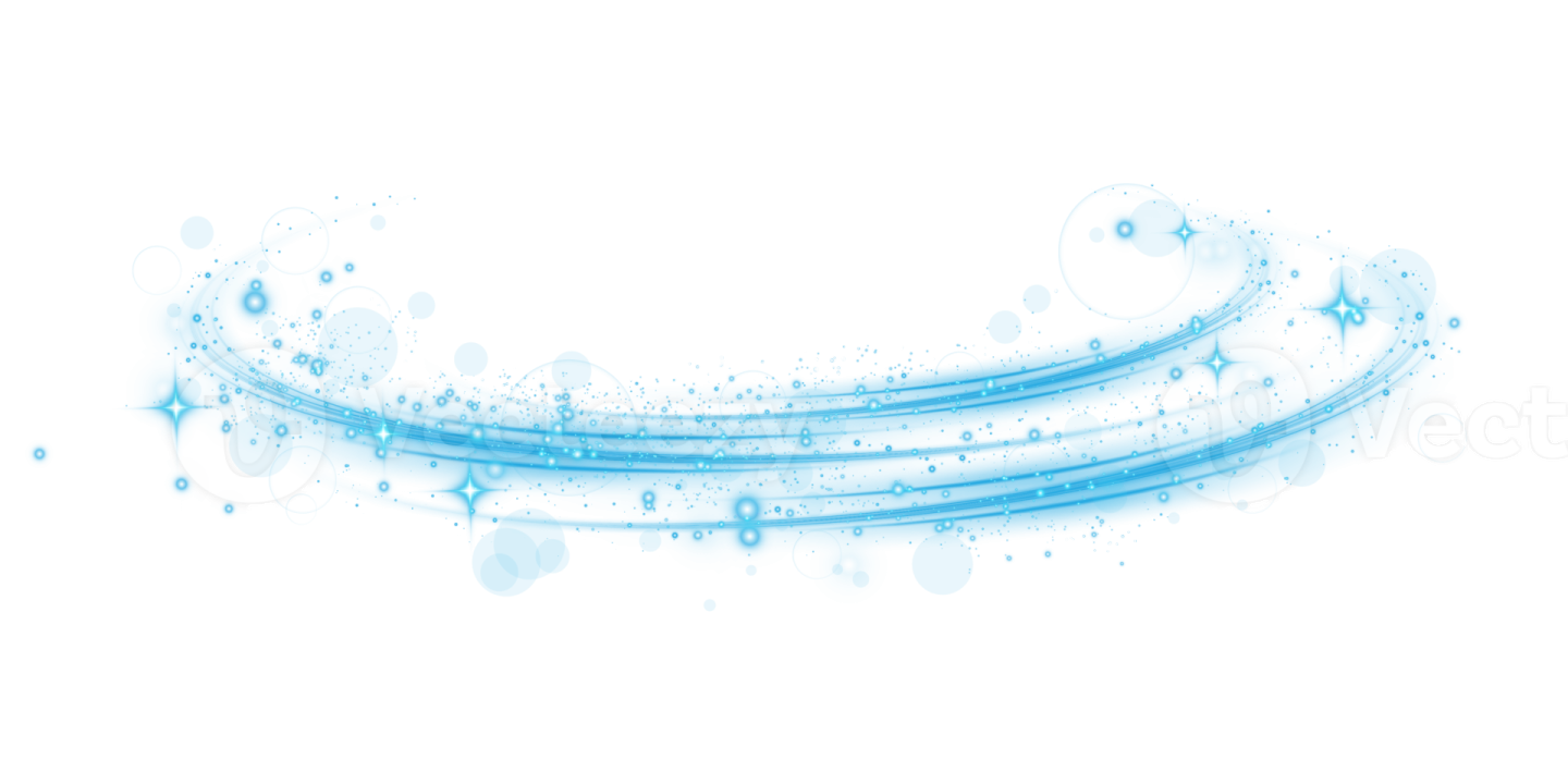 a white background with blue circles and bubbles
