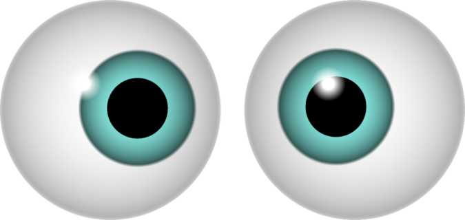 a pair of blue eyes
