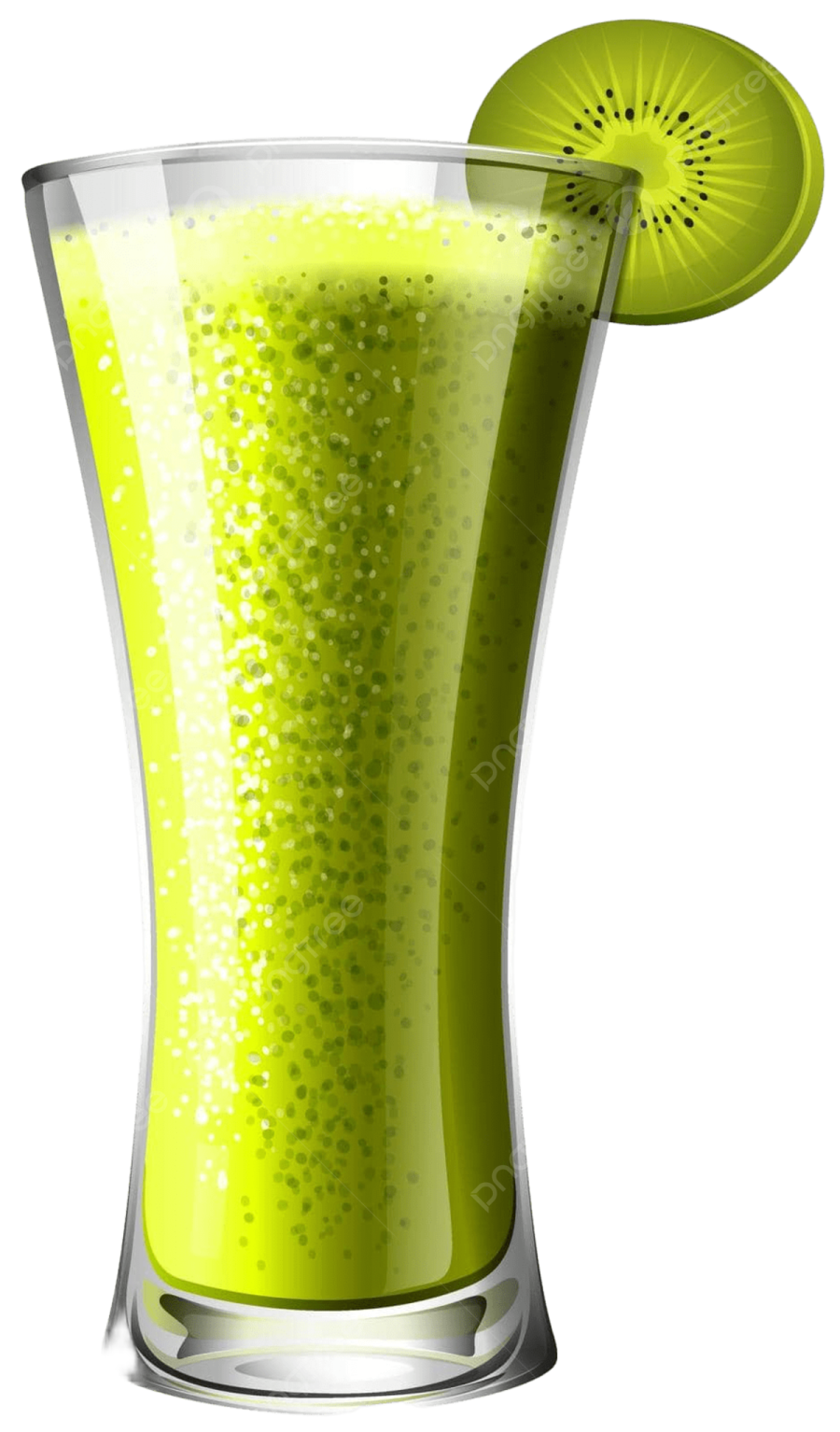 a glass filled with green juice and a slice of lime