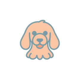 a dog's head with its tongue sticking out