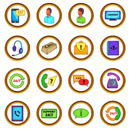 a set of different icons on a white background
