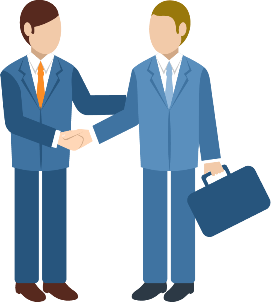 two businessmen shaking hands