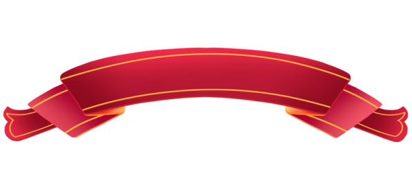a red ribbon on a white background