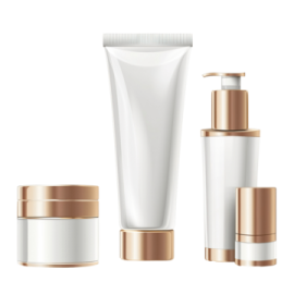 a set of cosmetic creams, cream and lotion