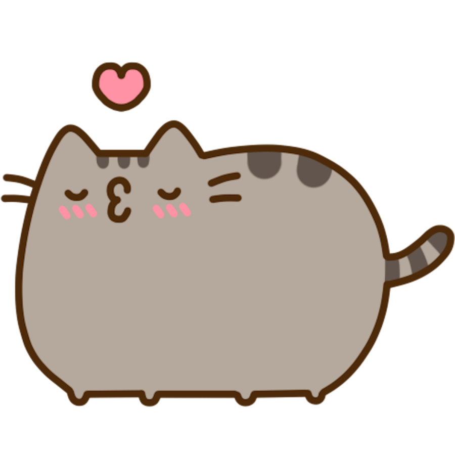 a cat with a heart on its nose