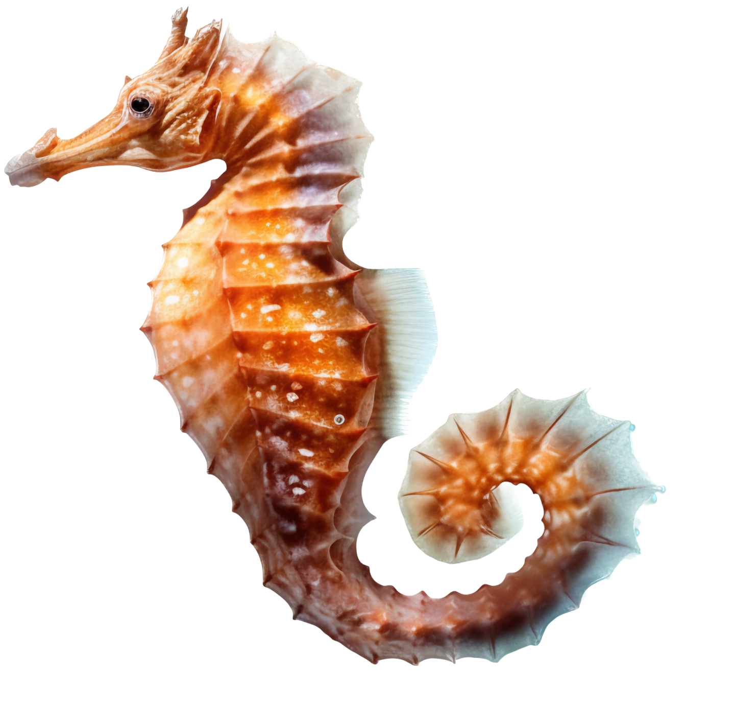 a close up of a sea horse
