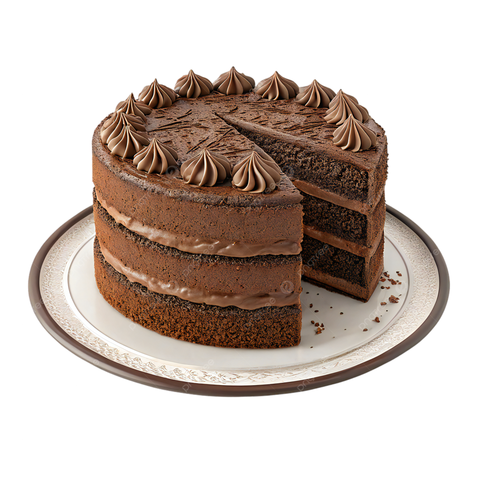 a cake on a plate