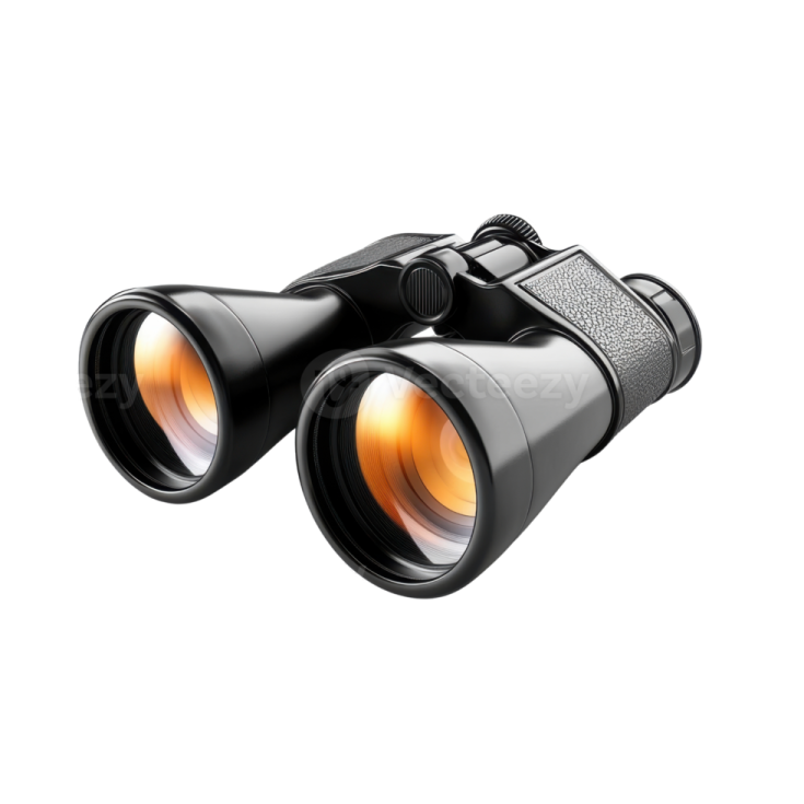 a pair of binoculars on a white background