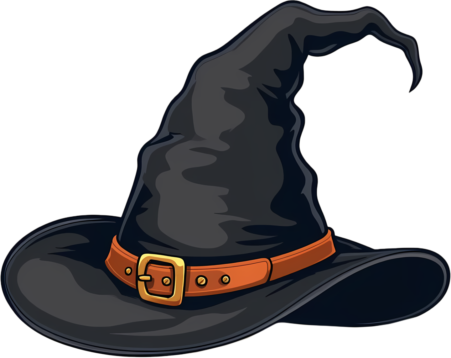 a witch hat on a white background