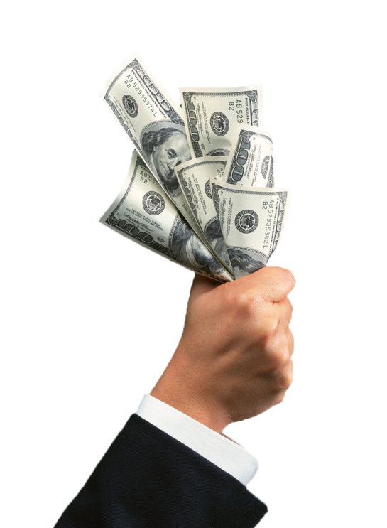 a person holding money in their hand