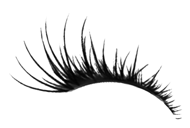 a black and white image of eyelashes
