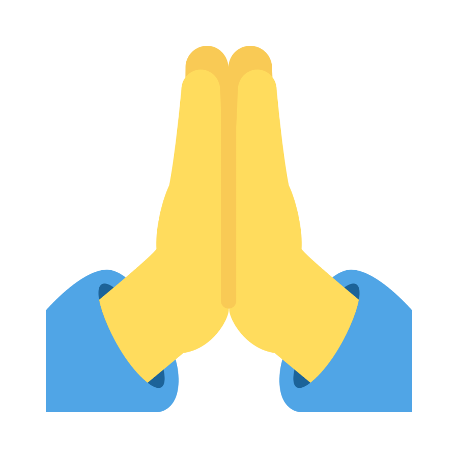 a pair of hands in the shape of a heart
