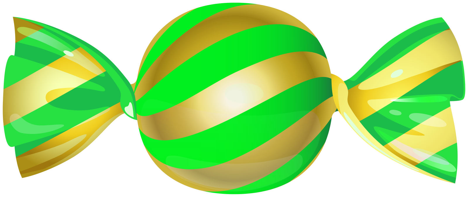 a green and yellow striped easter egg