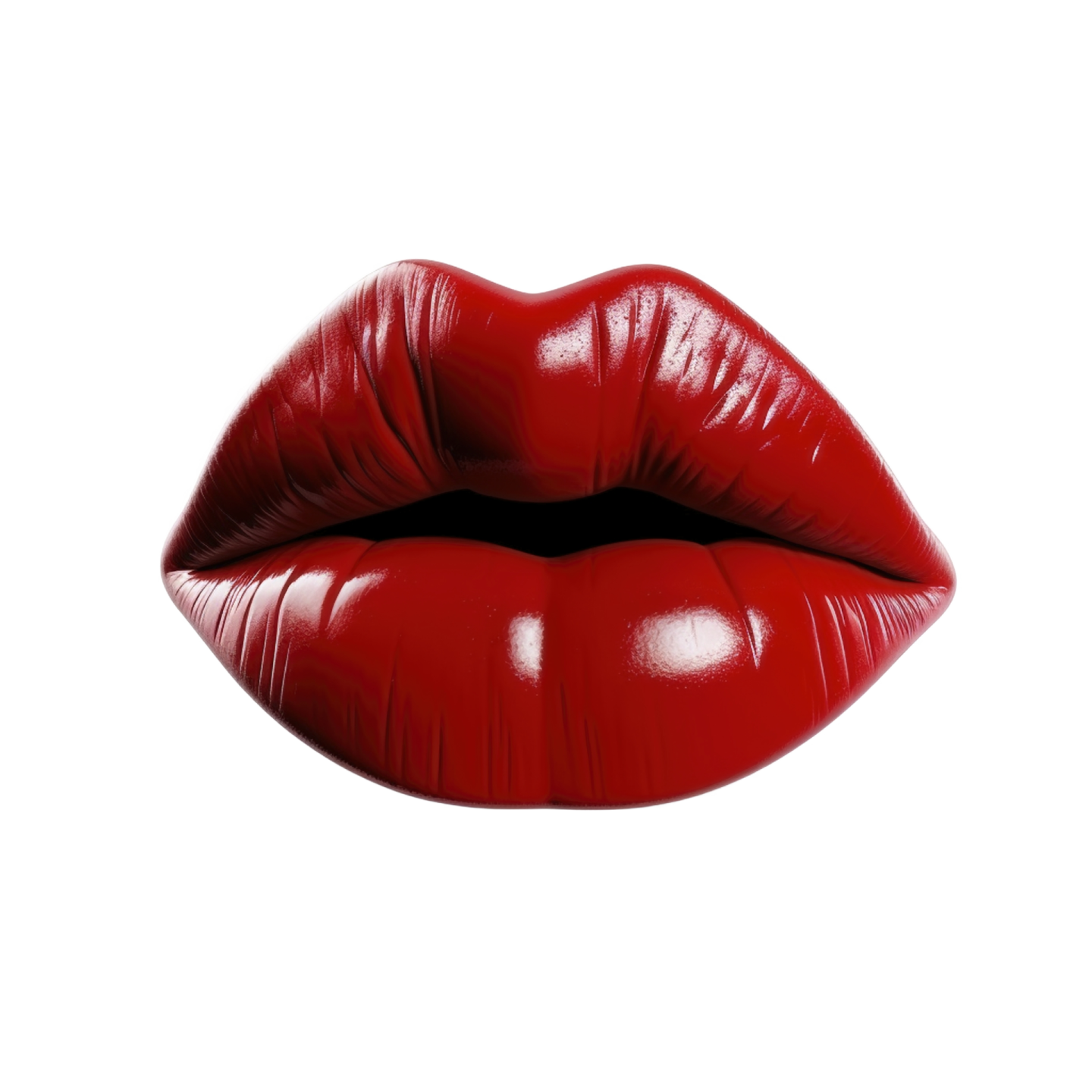 a red lipstick on a white background