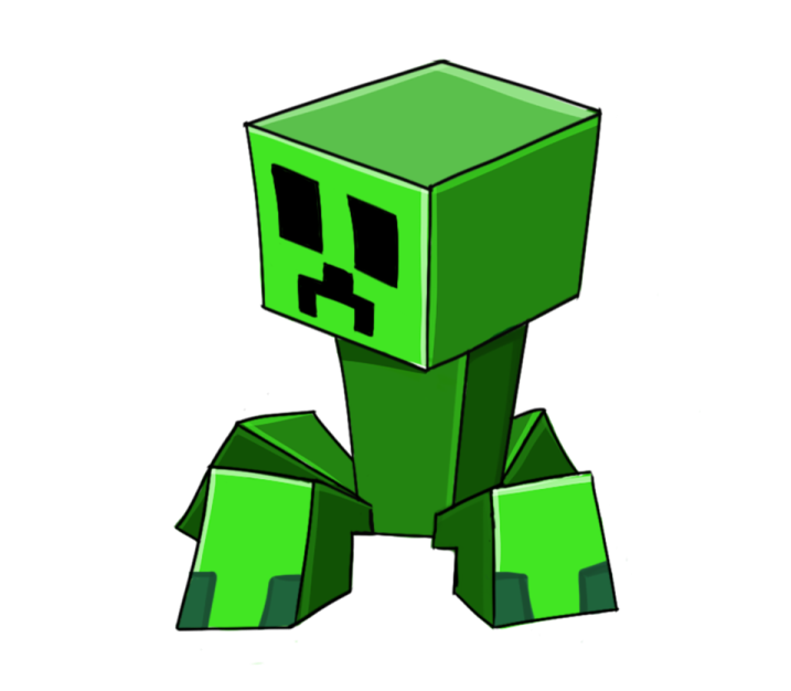 an image of a minecraft creeper
