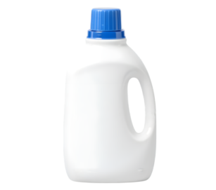 a white plastic jug with blue cap