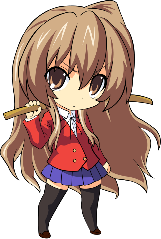 an anime girl with long hair and a red jacket