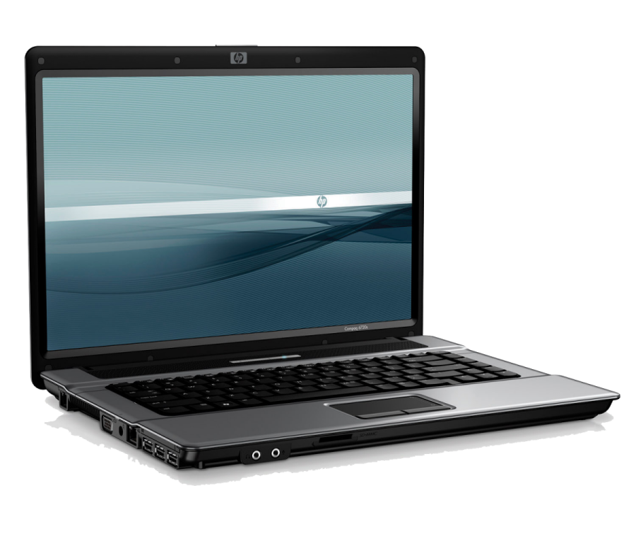 a black laptop computer