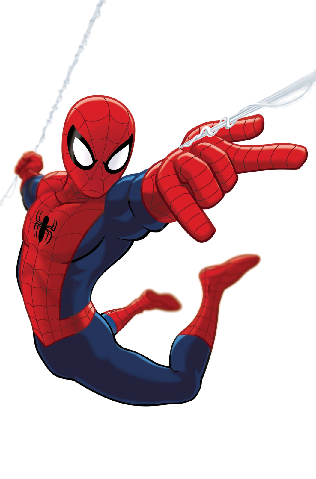 a drawing of spiderman flying through the air