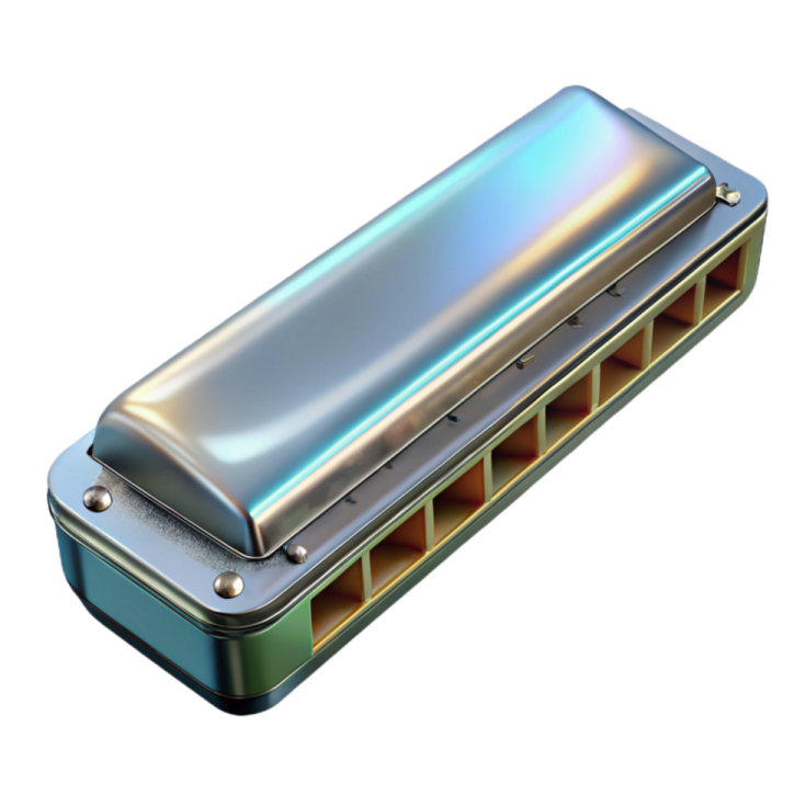 an image of a harmonica on a white background