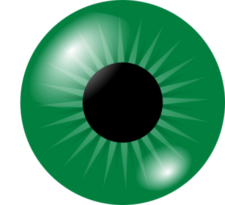 an image of a green eye
