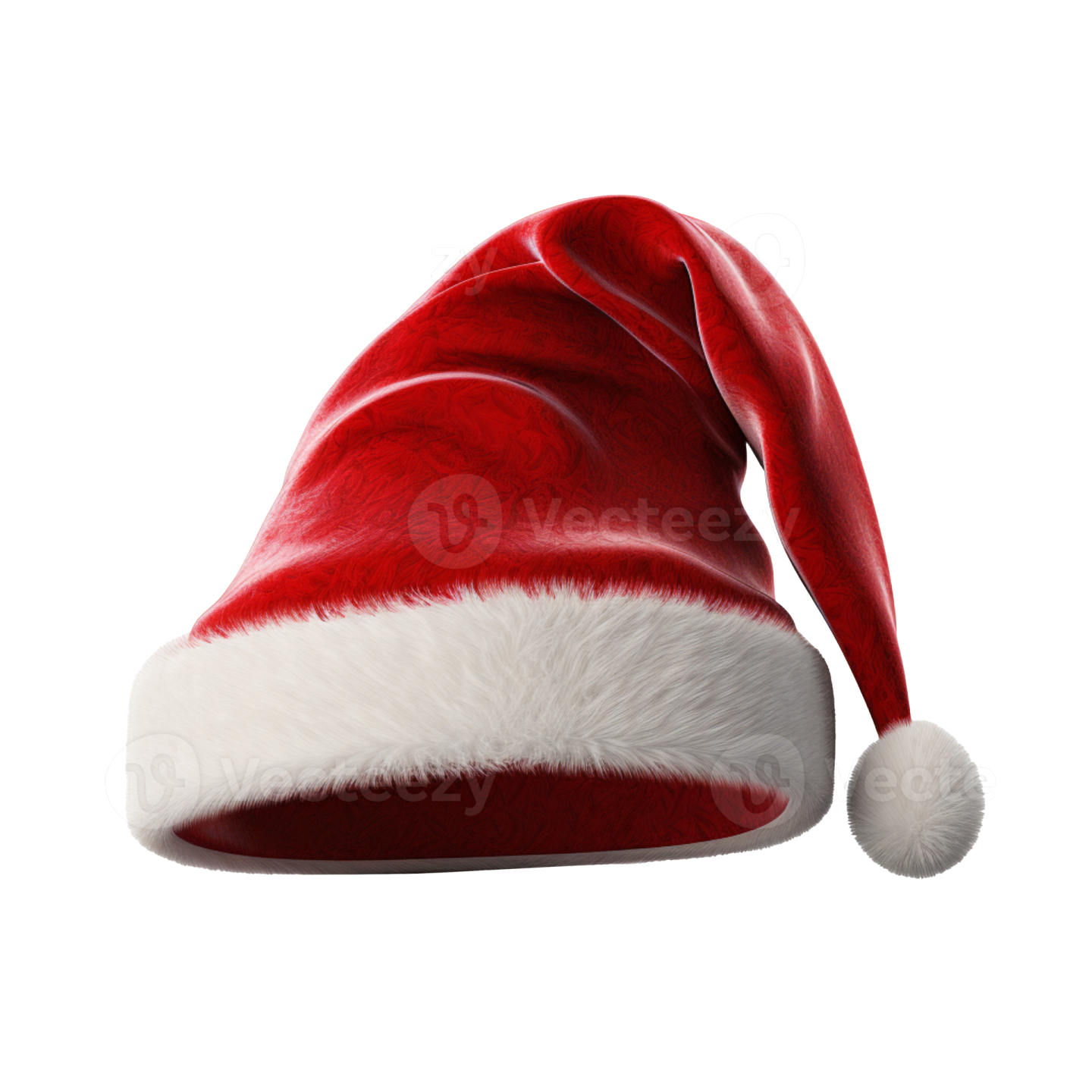 a santa hat on a white background