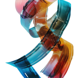 an image of a film strip on a white background