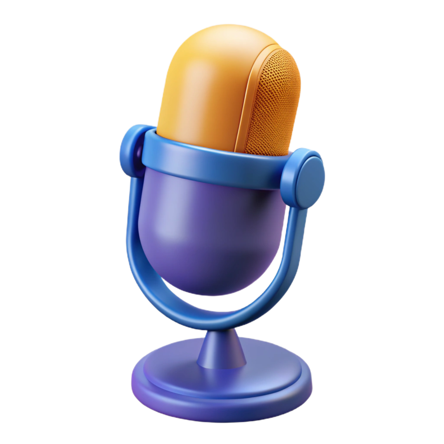 a microphone on a white background
