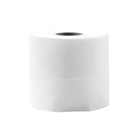 a roll of toilet paper on a white background