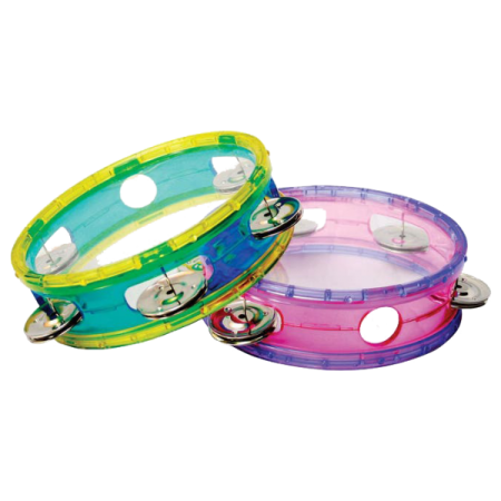 a pair of colorful plastic bracelets