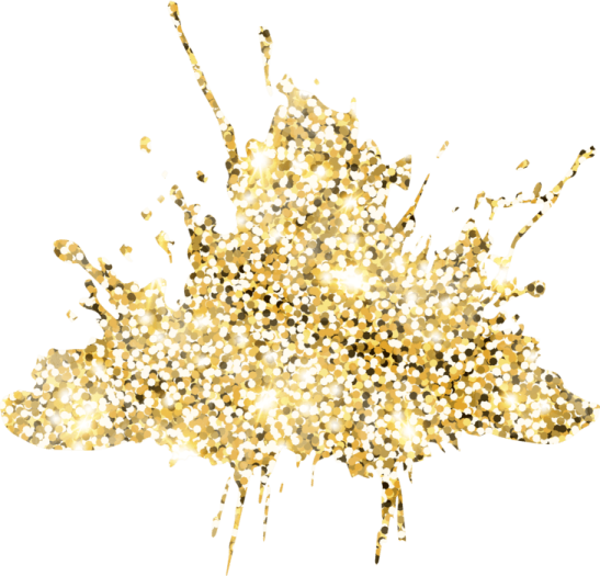a gold maple leaf on a white background